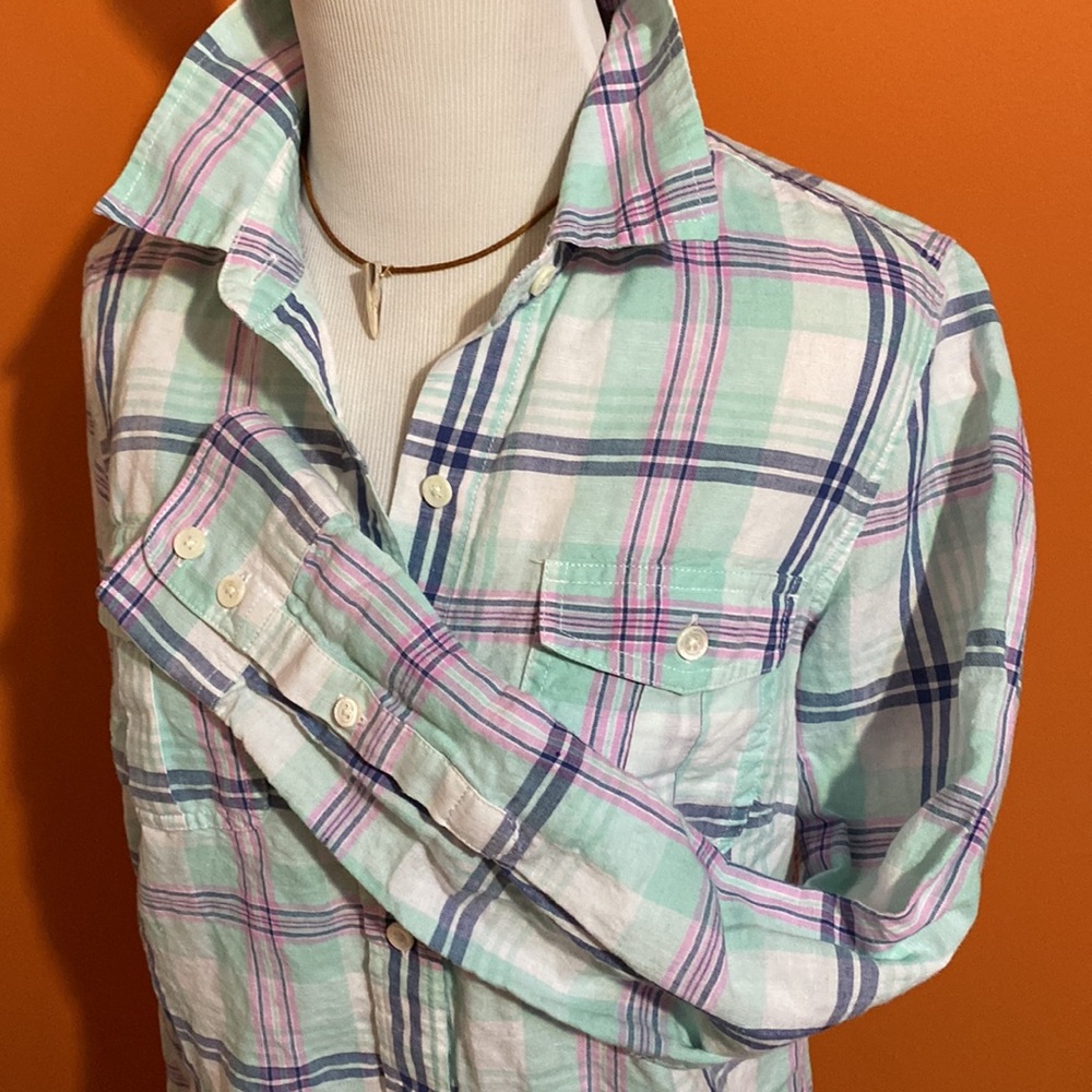 Vineyard Vines Classic Button Down Plaid Oxford S… - image 7
